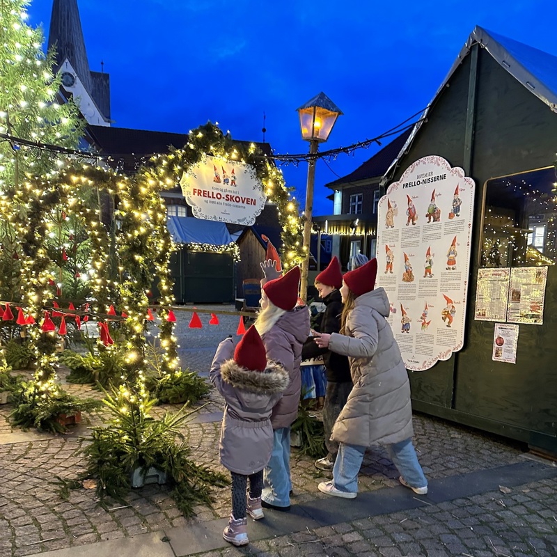 Jul Torvet Beskåret Små Børn Ved Indg Frel Loskov